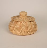 Papago Basket with Lid and Nob