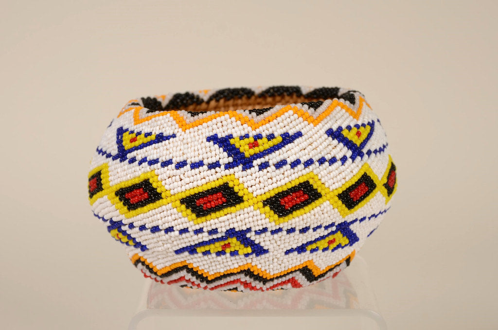 Paiute Indian Beaded Basket