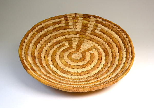 Papago Basket: Coiled Yucca "Man in Maze"
