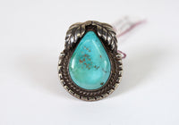 Navajo Jewelry - Estate -  Size 7 1/4 - Sterling Silver and Turquoise Ring