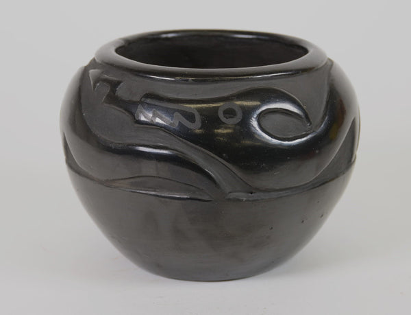 Santa Clara Pueblo Carved Blackware Pottery by Margaret Tafoya