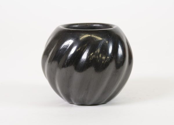 Santa Clara Pueblo Black Pot By Teresita Naranjo