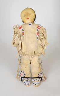 Lakota Sioux Beaded Hide Male Doll