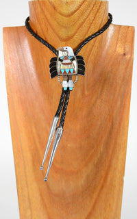 Zuni Eagle Dancer Bolo by Madeline Beyuka