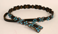 Concho Belt Silver and Turquoise by Daniel Martinez