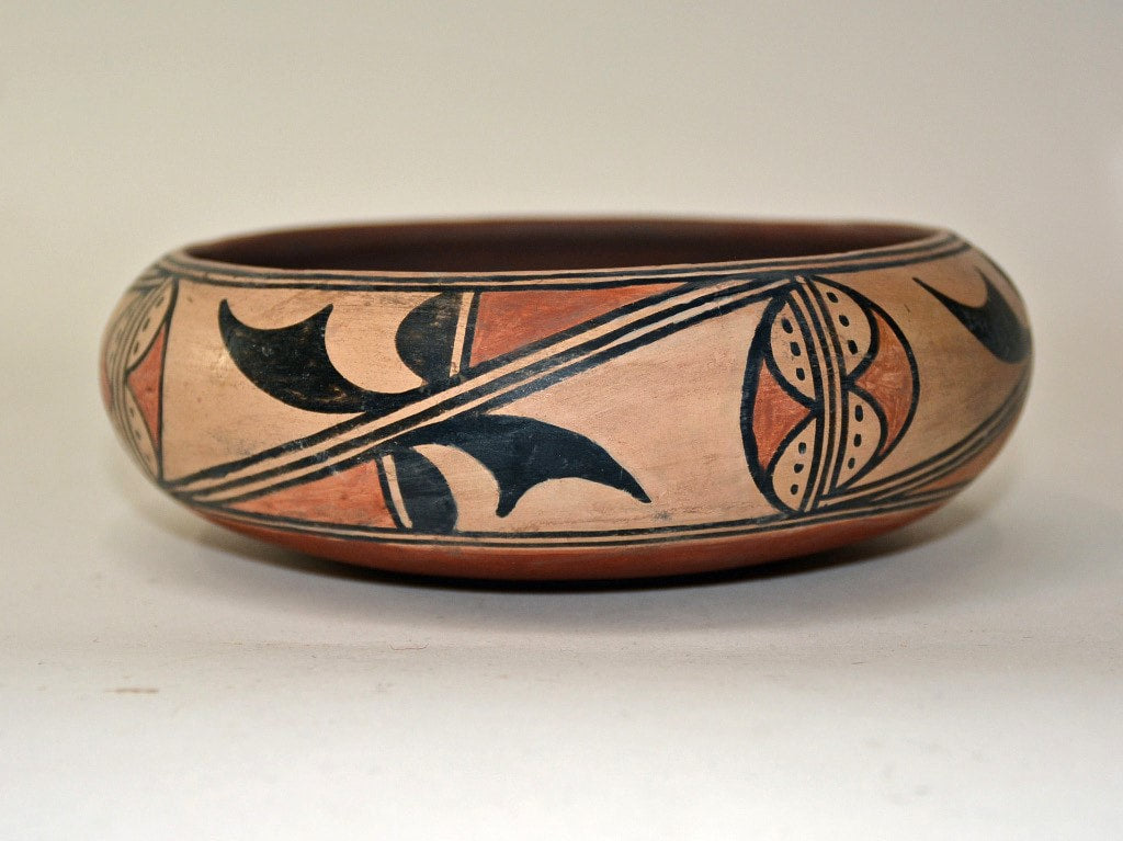 Maria Martinez Poly Chrome Pottery - Restored - Shows Damage - Priced AS IS