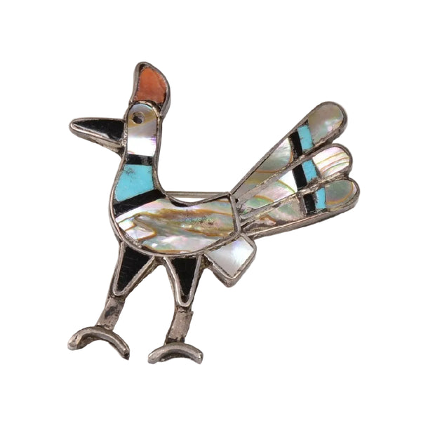 Zuni Roadrunner Pin