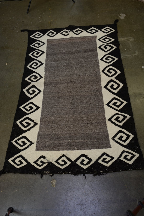 Navajo Rug, Single Window Double Saddle Blanket
