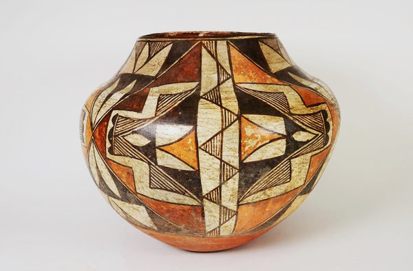 Historic Acoma 4 Color Water Jar Olla