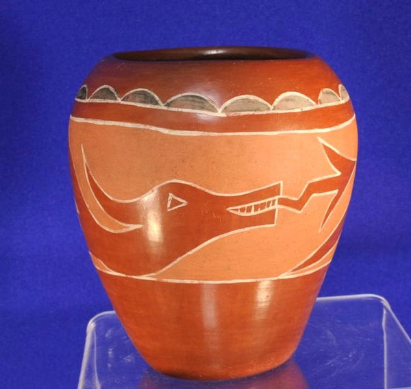 Santa Clara Pueblo Redware Pottery By Cresencia Tafoya