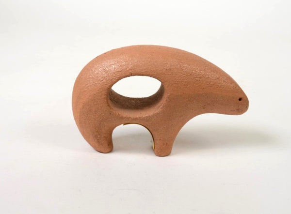 San Juan Pueblo Pottery Bear Fetish Bear by Peter Garcia