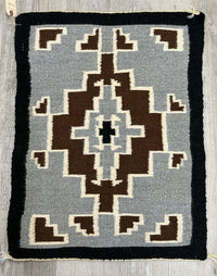 Navajo Rug / Blanket / Two Gray Hills Antique Navajo Rug