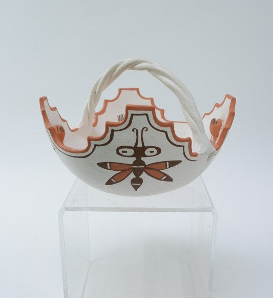 Zuni Pueblo Kiva Pottery Bowl By Margie Chavez