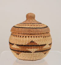 Very Fine Karuk / Hupa lidded Treasure Basket with Lid
