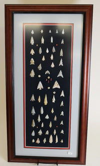 Earl Man Columbia River Artifacts: 53 Points with beads