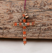 Cross Coral Pendant