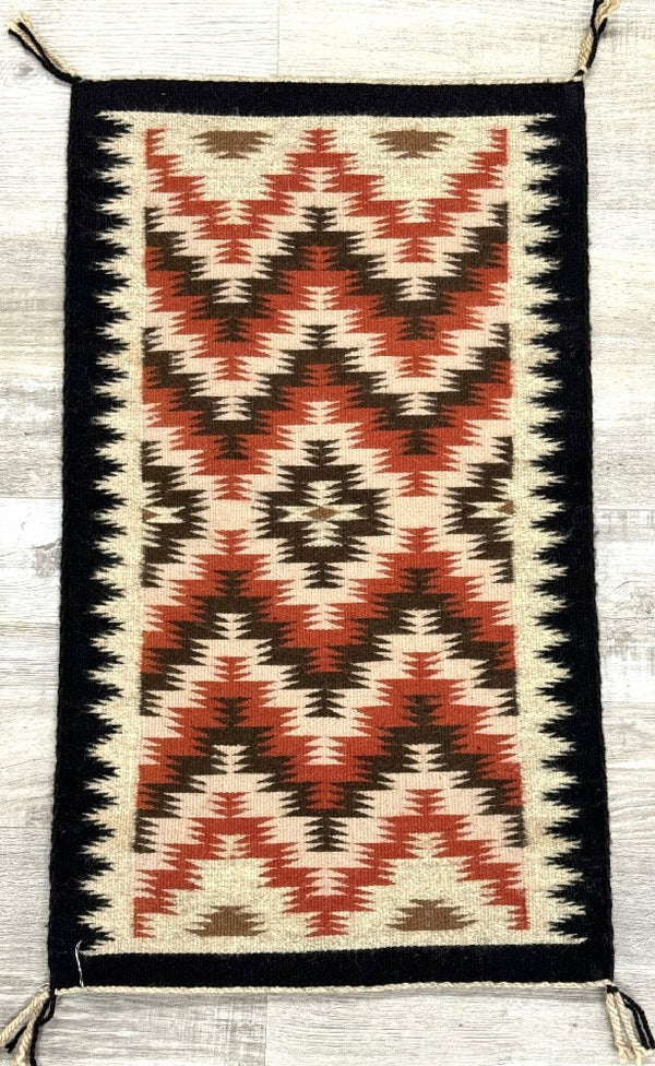 Navajo Natural Tones Lightning Pattern Rug