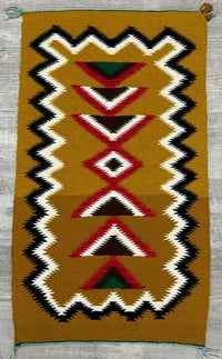 Navajo Rug; Cloud and Lightning Motif