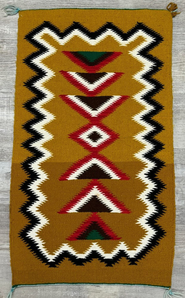 Navajo Rug; Cloud and Lightning Motif