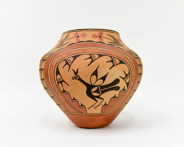 Large Zia Pueblo Pottery Jar By Lois Medina