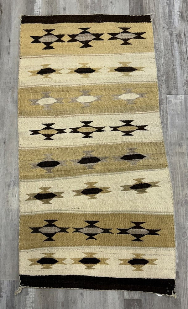 Navajo Banded Double Saddle Blanket