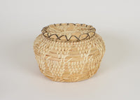 Lidded Tohono O'Odham (Papago) Basket by Virginia Moreno