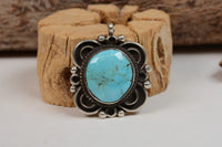 Navajo Sterling Silver and Turquoise Pendant