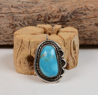 Navajo Sterling Silver and Turquoise Pendant