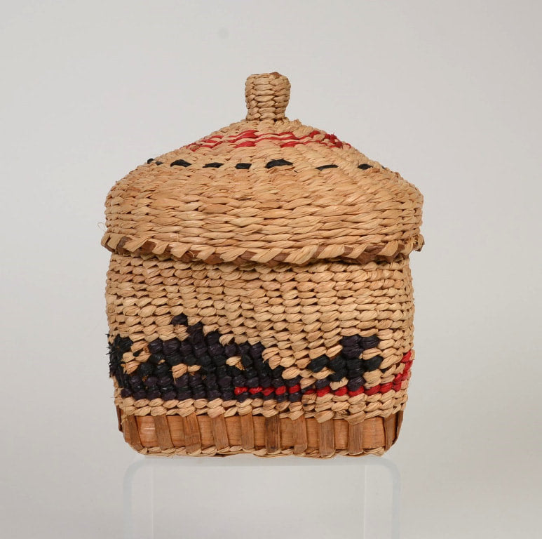 Makah Basketry with Lid