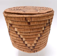 Large lidded Salish Basket