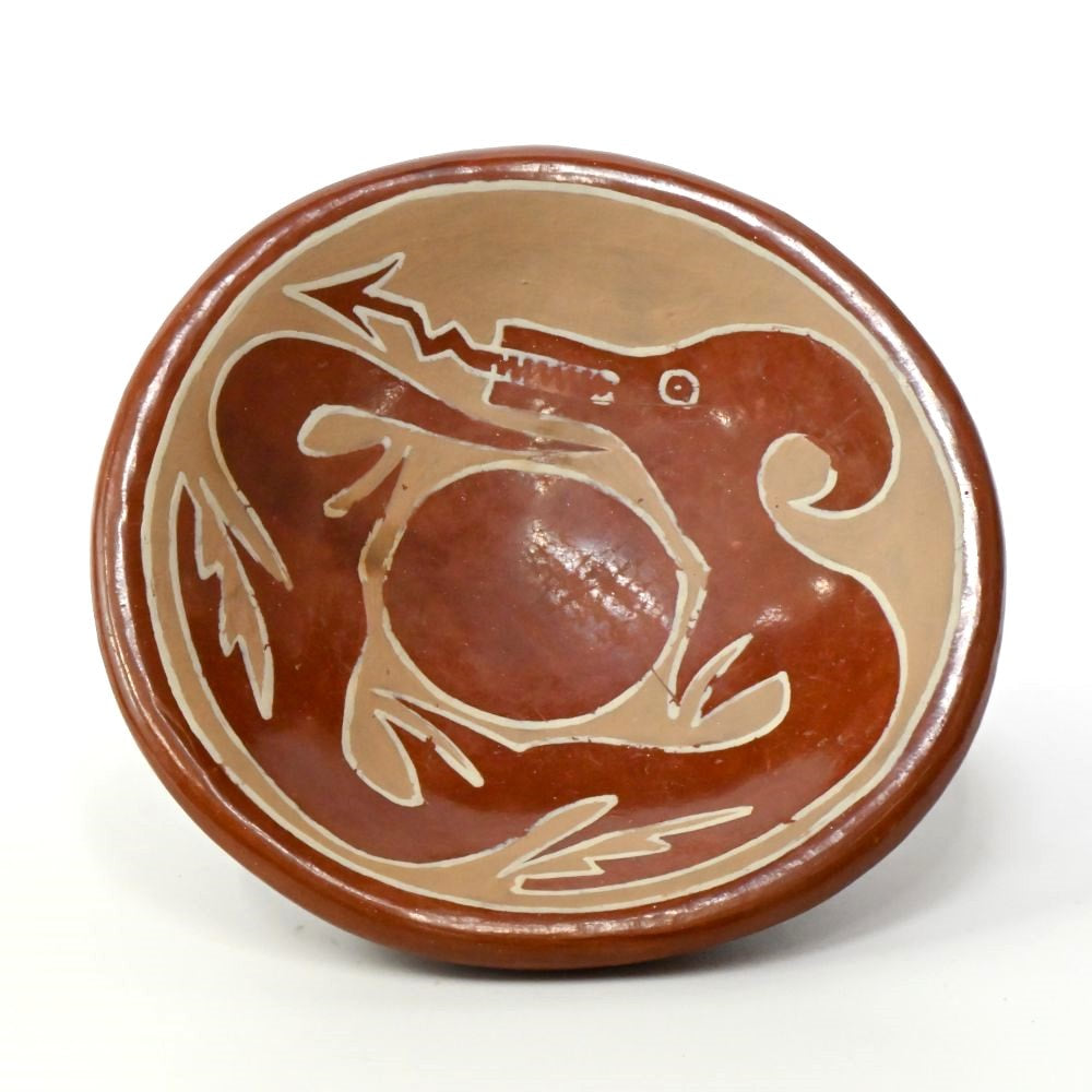 Santa Clara Pueblo Pottery Plate By Ursulita Naranjo