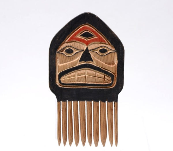Makah Carved Cedar Comb