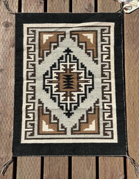 Navajo Very Fine Two Gray Hills Rug by Christine Curly