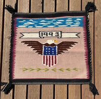 Navajo Patriotic Eagle Pictorial 1993 Rug