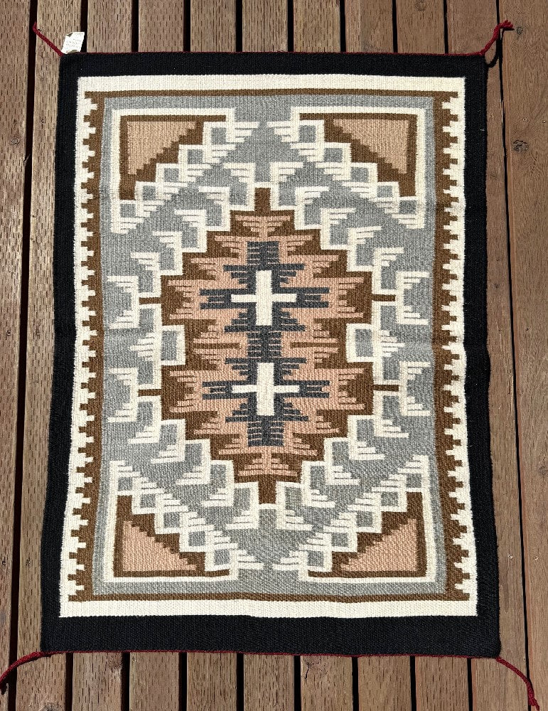 Navajo Two Gray Hills Rug by Ruth Ann Begay