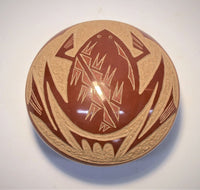 Santa Clara Pueblo Miniature Seed Jar Pottery By Gloria Garcia "Golden Rod"