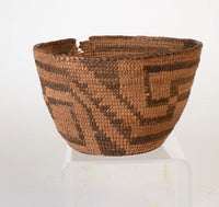 Pima Basket with Whirling Log Motif