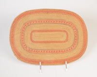 Large Makah Oval Flat Basket Tray