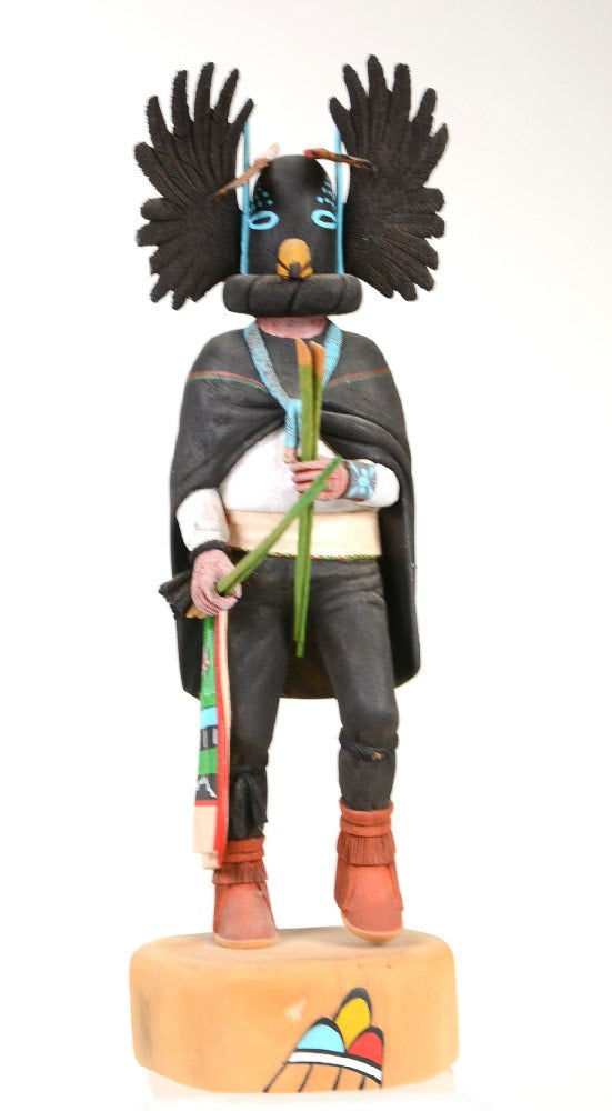 Hopi Kachina Crow Man Doll by A.L. Sahmie