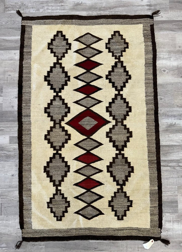 Early Navajo Ganado Rug with Cloud Motif