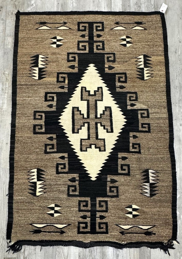 Navajo Rug with Bow and Arrow