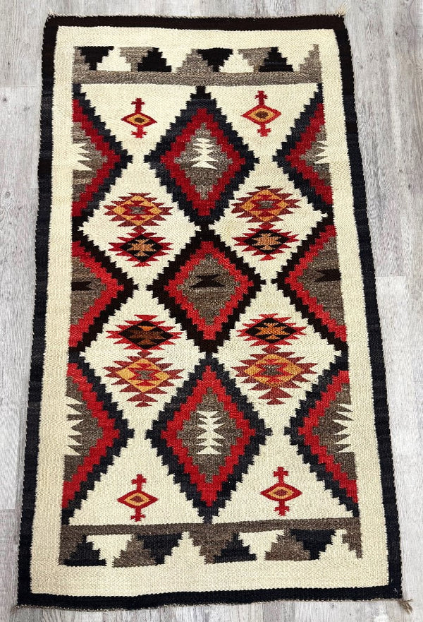 Early Navajo Ganado Rug with Cloud motif