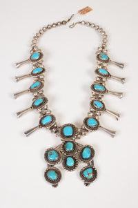 Navajo Squash Blossom Necklace