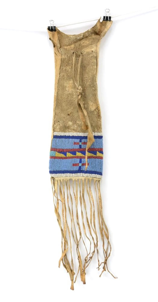 Early Crow Beaded Pipe Bag