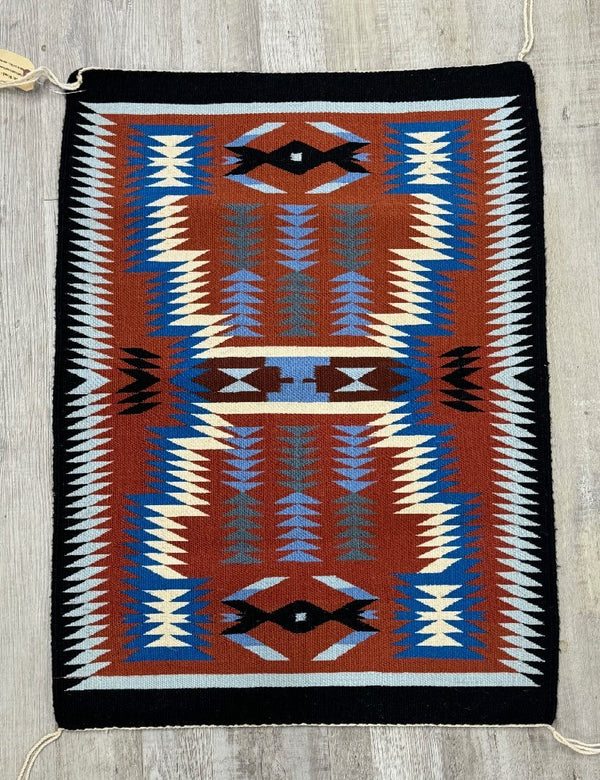 Navajo Storm Pattern Rug by Pricilla Tsinniginnie