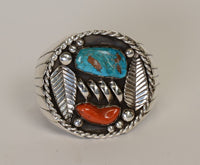 Navajo Large Turquoise Bracelet by Raymond Bicenti