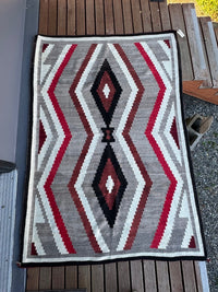 Navajo Ganado Rug with Cloud and Lightning