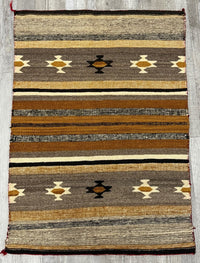 Navajo Banded Classic Revival Rug with Gold Tones, Chinle, AZ