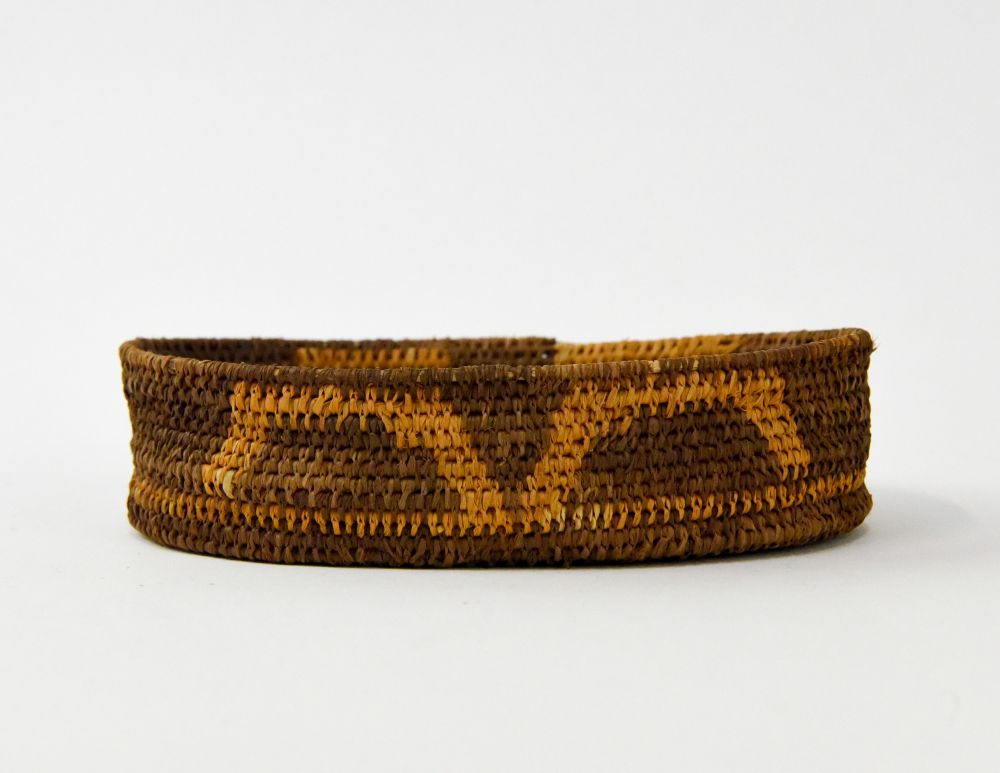 Antique Quinault Raffia Basket