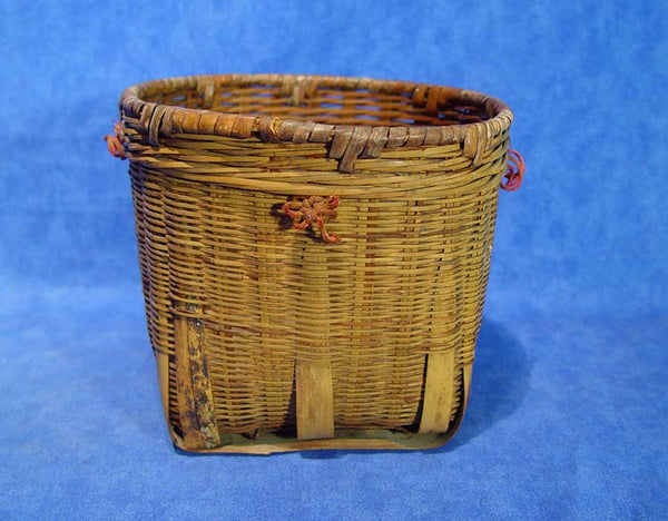 Antique Basket with small Red Cloth Ties